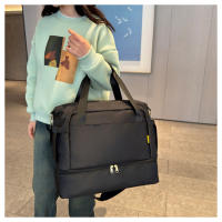 Nueva bolsa de lona impermeable, transpirable y duradera separación en seco y húmedo multifuncional deportes de gran capacidad fitness bolsa de viaje - details 42