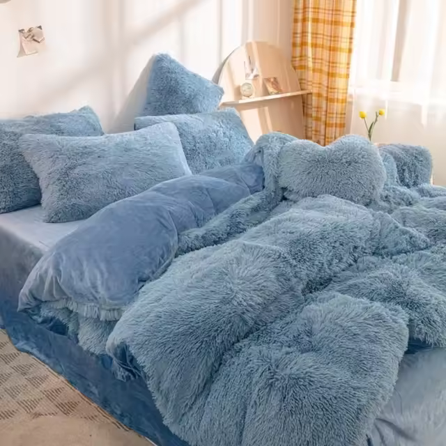 Funda de Edredón Cálida y Suave para Colchón Cubierta de Manta Larga y Plush 220x240cm Solo Cubierta de Edredón sin Enchufes - 1