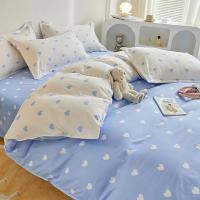 Juego de Ropa de Cama para Niños con Estampado de Dibujos Animados Súper Lindo Funda de Edredón Sábana Plana Funda de Almohada Suave Textil para Dormitorio - details 0