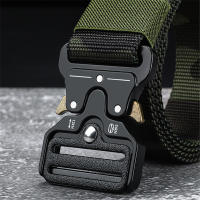 Cinturón de Nailon de Lona para hombre, cinturón táctico multitifción de gran tamaño, 150, 170cm, para Caza al Aire Libre, Combate y supervivencia - details 4