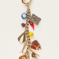 Llavero con cuentas y letras con cordón elegante, colgante de ojo turco malvado, llavero con borlas de estrella estética, decoración para bolso - details 6