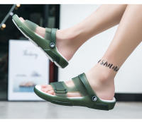 Zapatillas para hombre, novedad de verano 2025, chanclas de playa para hombre con suela suave para exteriores, combinables y versátiles. - details 11