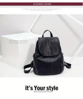 Mochila De Cuero Genuino, Bolso Escolar Minimalista Y Preppy, Mochila De Viaje Y Bolso De Mano Para Mujeres - details 5