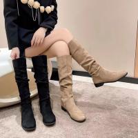Botas largas informales para mujer, zapatos planos a la moda - details 7