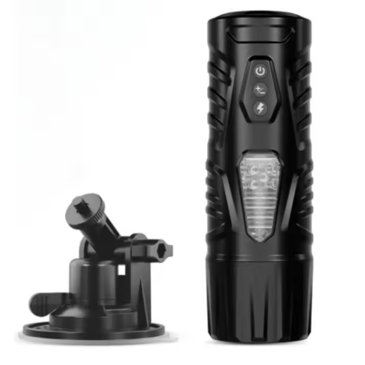 Masturbador masculino automático, Juguetes sexuales para hombres y adultos, juguete sexual masculino con 7 modos de empuje y 7 modos giratorios, coño de bolsillo - 1