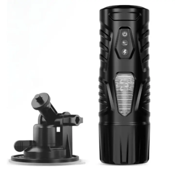 Masturbador masculino automático, Juguetes sexuales para hombres y adultos, juguete sexual masculino con 7 modos de empuje y 7 modos giratorios, coño de bolsillo - 1