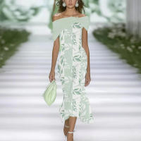 Vestido Largo para Mujer 2025 Miravia Estampado Elegante para Oficina/Fiesta - details 9