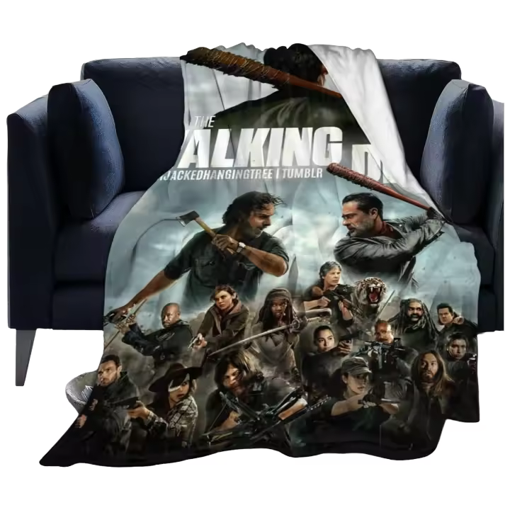 Manta de The Walking Horror Drama Dead Throw para sofá, dormitorio, mantas suaves para aire acondicionado, todas las estaciones - 1
