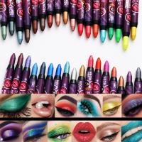 Lápiz de sombra de ojos de 36 colores, 2 en 1 lápiz de labios, no se emborrona fácilmente - details 0