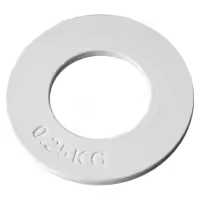 Mini placas de pesas fraccionales para entrenamiento de fuerza, accesorio de disco preciso, color blanco, 0,25Kg - details 0