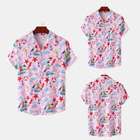 Camisa de manga corta para hombre, Camisa ajustada con estampado de flores fragmentadas, serie CS, primavera y verano, 2024 - details 4