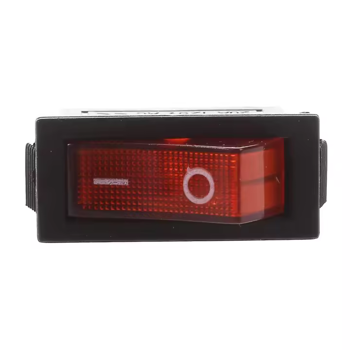 Ac 16a/250v 20a/125v luz roja iluminada On Off Spst interruptor basculante para barco X 5 uds - 1