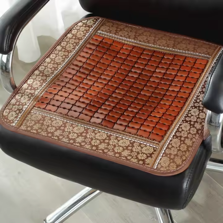 Estera fresca de bambú Simple para verano, cojín cuadrado transpirable para salón, cómoda y plegable, estera para mesa de comedor para el hogar - 1