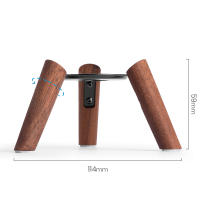 Soporte de madera Real para Homepod, Mini trípode con marco de Metal, Mini altavoz para el hogar, decoración de habitación, regalo - details 6