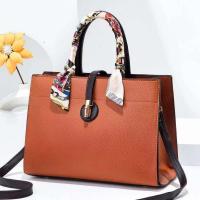 Nuevo bolso grande de Color sólido, accesorios de bufanda de seda de cuero suave, bolso oblicuo informal, bolso de mujer - details 6