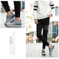 Zapatos deportivos versátiles de cuero genuino transpirables de doble estrella para primavera y otoño, cómodos zapatos planos de moda para correr - details 17
