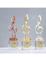 Trofeo de cristal con notación musical personalizada, medalla con letras, excelente cantante, discurso, competencia, premio, oro, plata, cobre, 1 unidad - details 7