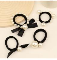 Diadema de perlas de goma para mujer, accesorios de diadema elásticos para mujer, temperamento simple, diario, combina con todo - details 3
