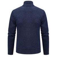 Chaqueta gruesa para hombre, cárdigan de punto con cuello levantado, cálido, para otoño e invierno - details 3