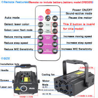 ESHINY Proyector Láser DJ para Navidad Efecto de Fiesta de Baile Disco Palco Bar Room de Holidays - details 11