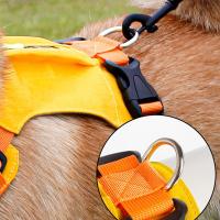 Arnés para perros transpirable impermeable con bolsillos con cremallera chaleco para mascotas reflectante resistente al desgaste pecho de perro caminando al perro - details 3