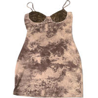 BUNO-minivestido con tirantes y paneles para mujer, moda de retazos, Vintage, cuello bajo, Espalda descubierta, ajustado, ropa de calle femenina de verano - details 9