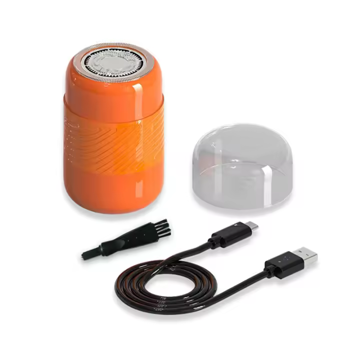 Afeitadora Mini Eléctrica Impermeable IPX7 Carga Rápida Tipo-C Uso Doble Húmedo-Seco - 1