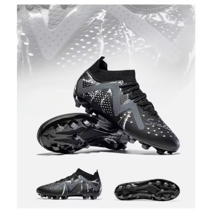 Zapatos de fútbol de caña alta TF zapatillas de deporte de uñas rotas zapatos de entrenamiento especiales para competiciones - 1