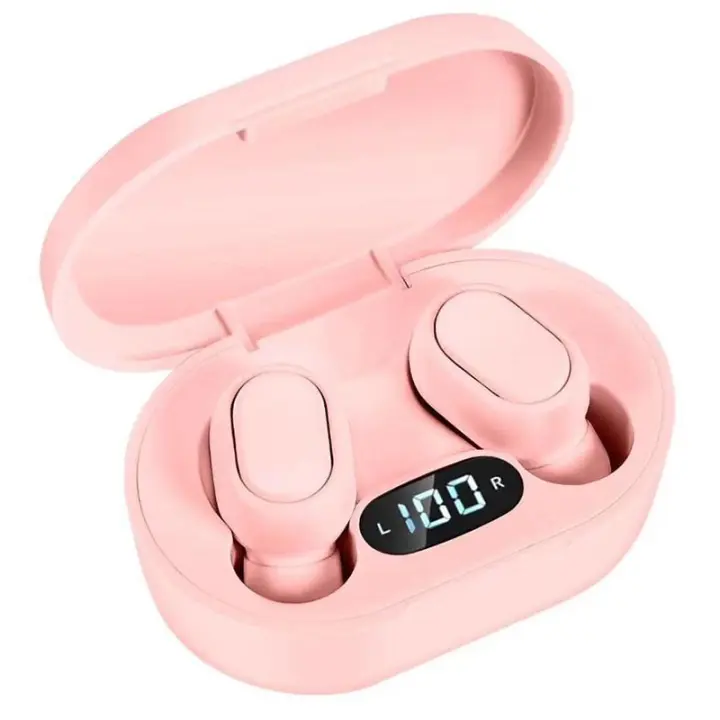 Macaron E7S-auriculares TWS, inalámbricos por Bluetooth, estéreo, IPX7, deportivos, impermeables, con pantalla LED y micrófono - 1
