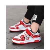 Zapatos de marca para niños, zapatos deportivos de cuero a la moda para niños y niñas, zapatos de tenis para niños, zapatos antideslizantes para correr al aire libre, zapatos de baloncesto - details 8