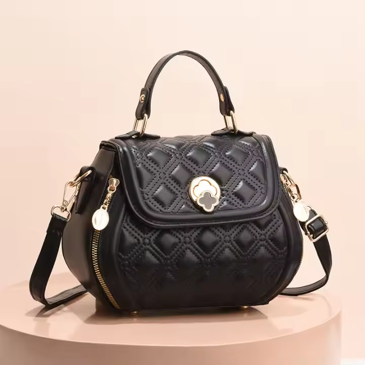 Nuevo bolso de hombro de gran capacidad con textura de moda de concha de hilo bordado, bolso de mujer - 1