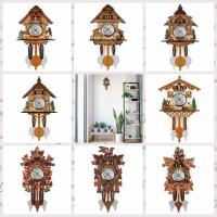 Péndulo de madera silencioso, reloj de pared de cuco de madera, Torre del bosque, múltiples estilos, Vintage, 3D, Chiming, regalo de inauguración de la casa - details 3