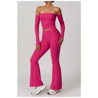 Pantalones acampanados de cintura alta para mujer, mallas deportivas elásticas, ropa deportiva, cinturón cruzado, botas cortas, pantalones de Yoga - details 7