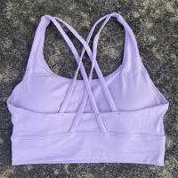 Sujetador Deportivo Para Mujer En Color Sólido Fitness Yoga Gimnasio Deporte Con Almohadillas De Pecho Alta Calidad Absorbedora De Choques Talla Ajustable Top De Entrenamiento - details 2