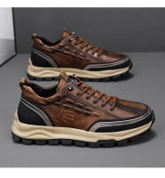 Shoes for Man High Quality Men Sneakers Luxury Men's Leather Shoes High Top Mens Shoes Casual Light Footwear Business  Shoes - details 16