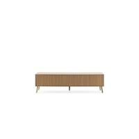Mueble TV Lluvia 3 Puertas Color Roble, 130 cm (Ancho) 40 cm (Profundidad) 45 cm (Altura) - details 8
