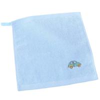 Toalla cuadrada pequeña de algodón puro para niños, toalla con gancho bordado de dibujos animados, regalo personalizado, 25x25cm, 1 piezas - details 4
