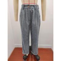 Pantalones largos de pana de cintura alta, casuales, de color sólido, holgados y rectos para mujer, otoño. - details 9