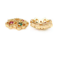 Accesorios de Joyería DIY de Alta Calidad Abalorios de Cuarzo de Brasa Dorada de 18K - details 3