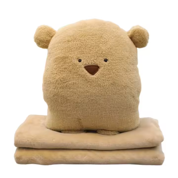Edredón de almohada de doble uso para niñas, cojín de coche para dormir, manta de oficina dos en uno, cojín de siesta uno en uno - 1
