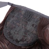 Peluca de cola de caballo rizada de fibra resistente al calor, extensión de cabello, pinza ondulada, cola de caballo, peluca sintética de cola de poni marrón para niñas - details 4