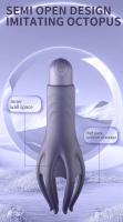 Potente entrenador de glande vibratorio para hombres, masturbador, punto G, punta de dedo suave, masaje de resistencia prolongada, vibrador, juguetes eróticos - details 9