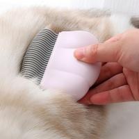 3 uds todas las longitudes de cabello cepillo para el cuidado de mascotas autolimpieza peine de masaje ergonómico forma de concha cepillo removedor de pelo herramientas de desprendimiento - details 13