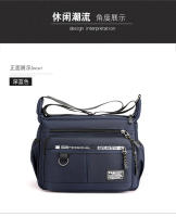 Bolso de hombro de gran capacidad impermeable resistente al desgaste mochila multibolsillo de negocios de ocio Oxford spinning bolsa de mensajero de los hombres - details 24