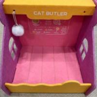 Nido de gato de fieltro de seguridad multifunción, casa para gatos semicerrada, no ocupante, plegable, resistente a los arañazos, caja de papel para cachorros - details 12