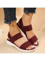 Sandalias de Punta de Tela Elástica para Mujer Zapatos Ligeros para Caminar, Comodidad de Talla Grande para el Verano - details 9