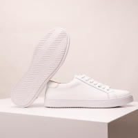 Zapatos blancos de hombre retro zapatos de placa base suave de cuero versátil - details 1