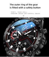 Reloj de cuarzo resistente al agua, reloj de moda luminoso original de acero inoxidable que no se decolora para hombres - details 9