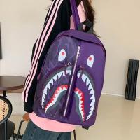 Mochilas escolares para niños y niñas, mochila grande con diseño de tiburón, impermeable, para viaje - details 14