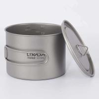 Lixada - maceta colgante portátil de titanio ultraligera, 900 ml/1600 ml, con asa plegable con tapa, utilizada para acampar al aire libre, hacer senderismo, - details 82